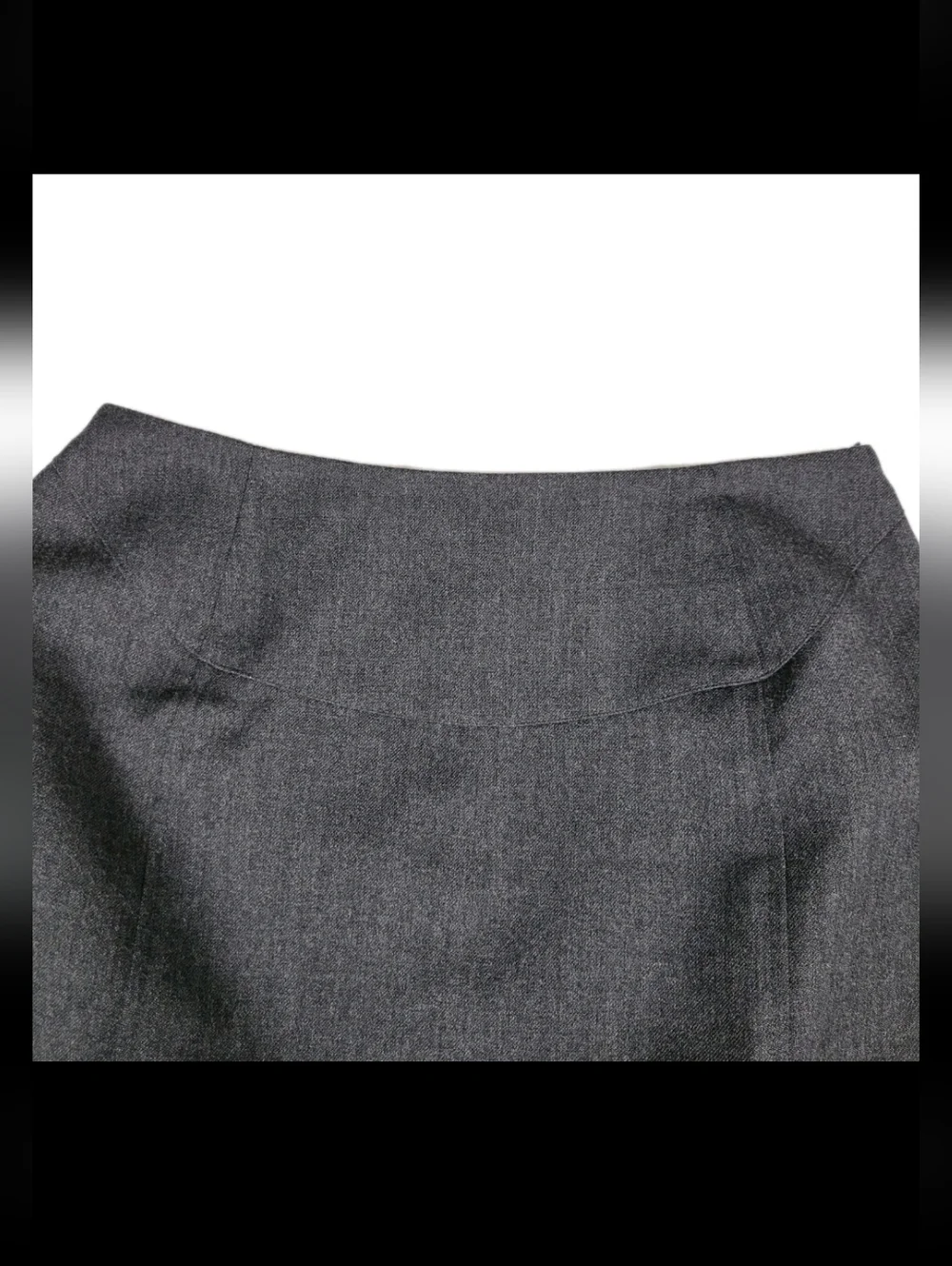 Harvey Benard Vintage Womens 100% Wool Midi Skirt Size 6 Gray EUC Academia Work